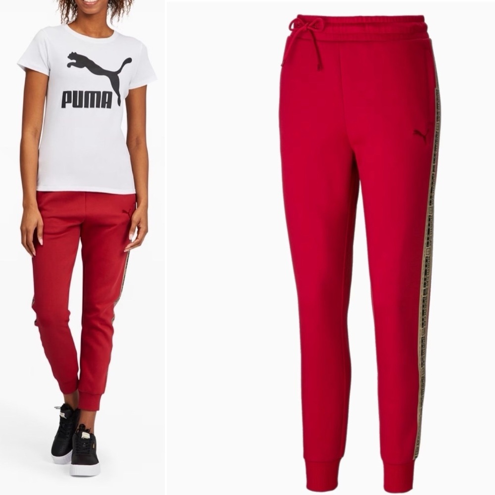 PUMA x MICHAEL LAU Women’s Pants Sz Medium Red‎